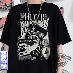 Phoebe Bridgers Rips Shirt Off Phoebe Bridgers Punisher Merch I Know The End Lyric Tee Vintage Reunion Tour Indie Rock Aesthetic Band Shirt trendingnowe.com 2