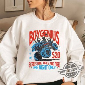 Phoebe Bridgers Rips Shirt Off Boygenius Screeching Tires And Fire Shirt Boygenius Rock Band Shirt Boygenius 2023 Tour Merch Shirt trendingnowe.com 2