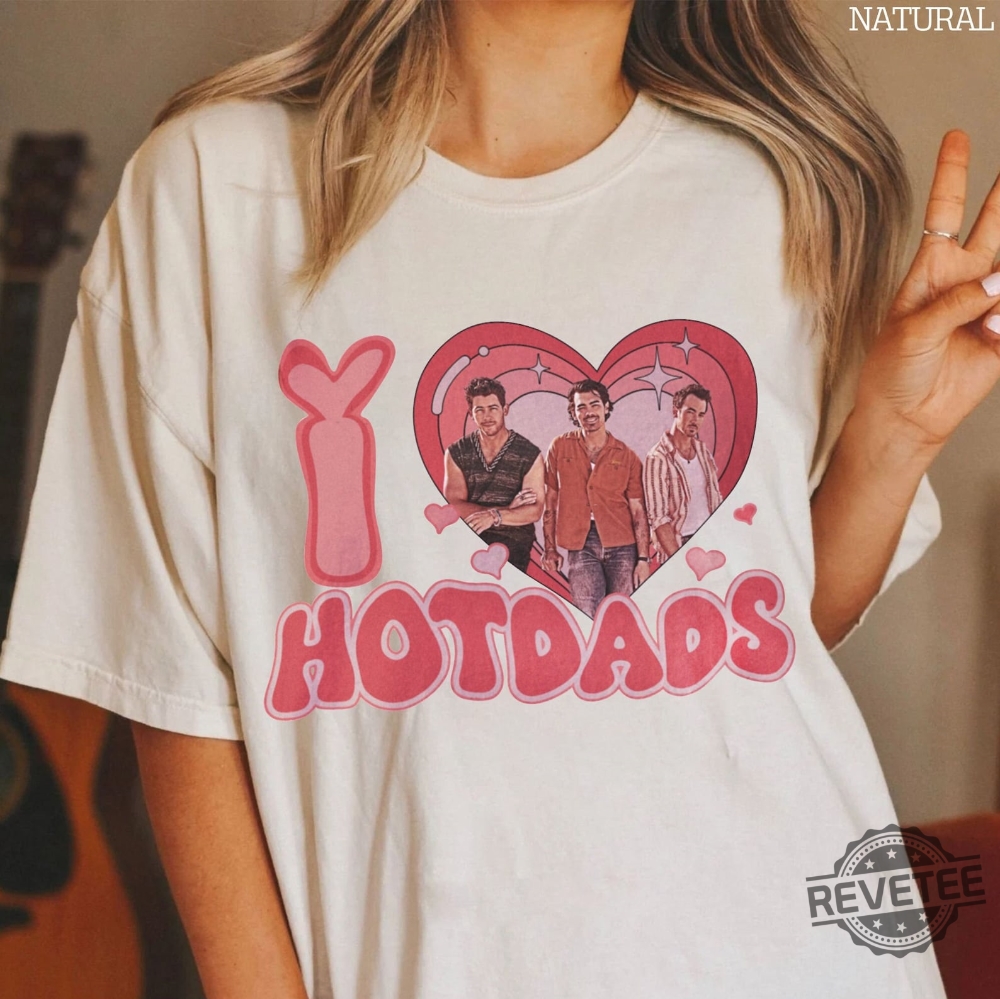 Vintage Jonas Brothers Shirt Jonas Brothers The Tour Merch Jonas Brothers Tour Openers 2023 Jonas Brothers Tour Detroit I Love Hot Dads Shirt Jonas Brothers Merch 2023 New