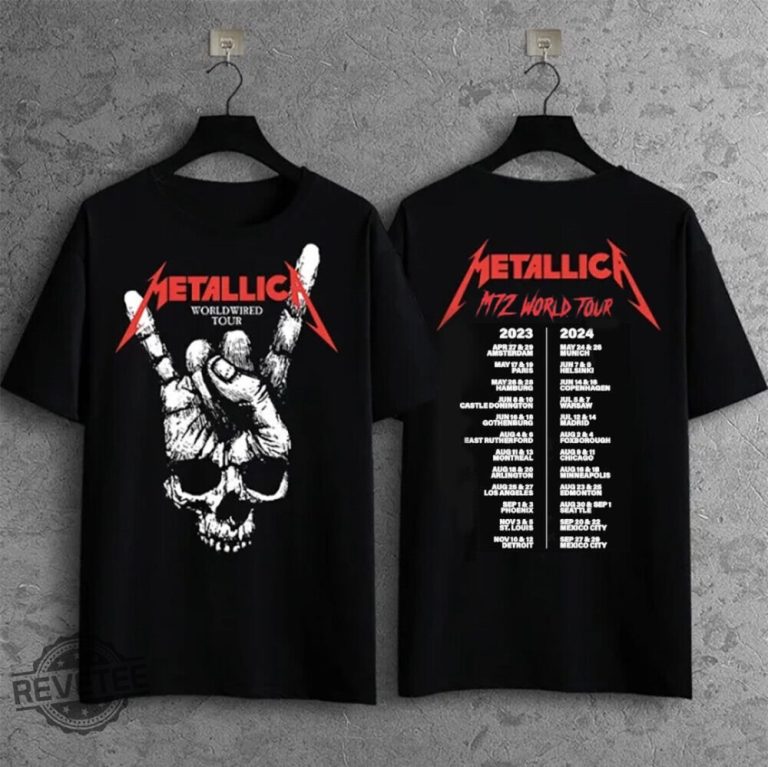 Metallica Tshirt Metallica Ride The Lightning Shirt Metallica Tour 2023   Metallica Tshirt Metallica Ride The Lightning Shirt Metallica Tour 2023 Florida Metallica Tour Schedule Shirt Metallica Shirts Metallica Shirt Womens Metallica And Justice For All Shirt Revetee.com 1 768x767 