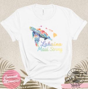 Maui Lahaina Strong Honu Shirt Hawaiian Honu Watercolor Tshirt Hawaiian Sea Turtle Hoodie Animals Of Hawaii Sweatshirt Maui Strong giftyzy.com 3