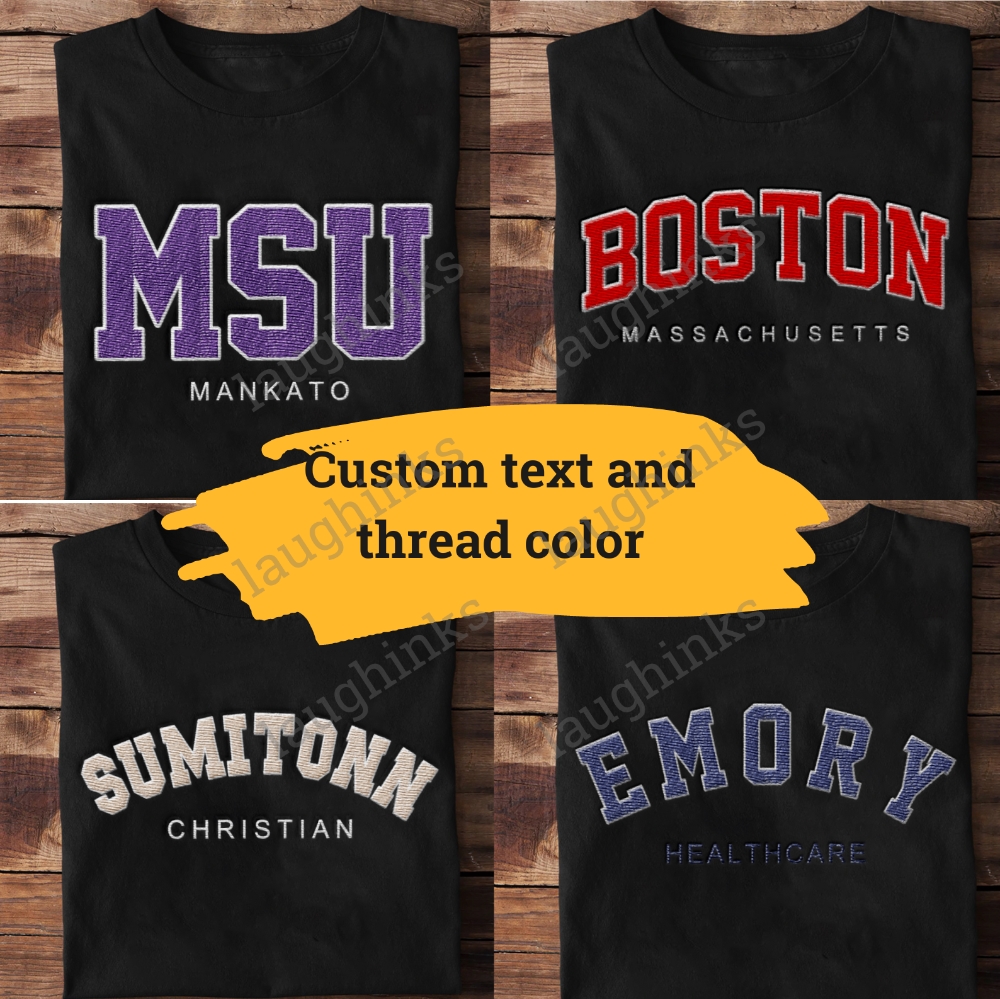 Custom Embroidery Text Sweatshirt