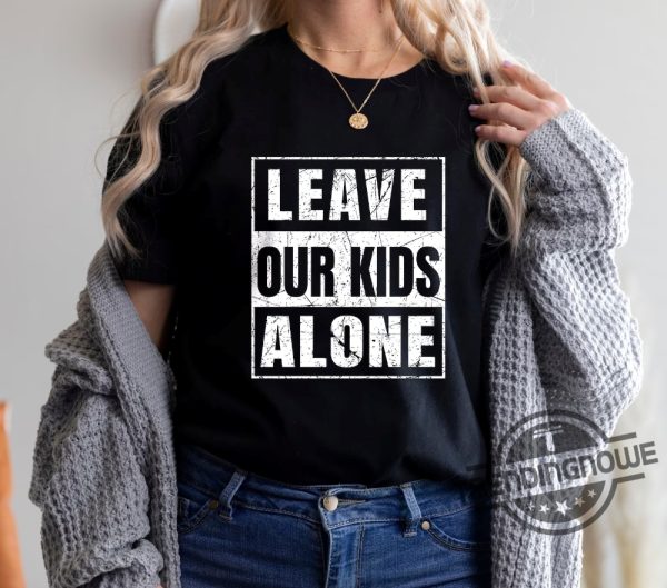 Vintage Leave Our Kids Alone Shirt Leave Our Kids Alone Supported By Saticoy Elementary Parents Shirt trendingnowe.com 1