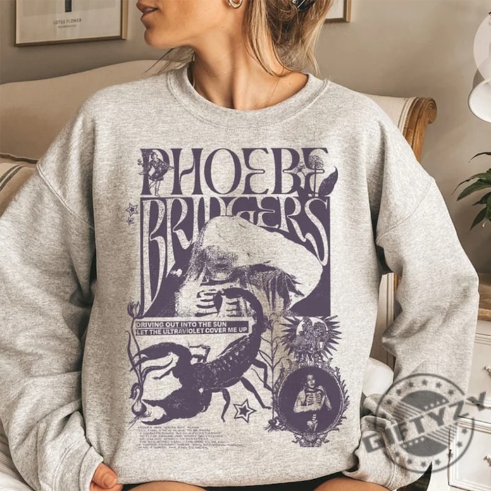 Phoebe Bridgers Rips Shirt I Know The End Punisher Tshirt Reunion Tour Indie Rock Hoodie Aesthetic Band Crewneck Sweatshirt