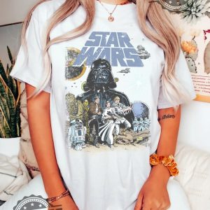 Vintage Disney Star Wars Shirt Retro Star Wars Shirt Star Wars A New Hope Faded Darth Vader T Shirt R2d2 Shirt Starwars Shirt Star Wars Shirts For Men Star Wars Christmas Shirt revetee.com 3