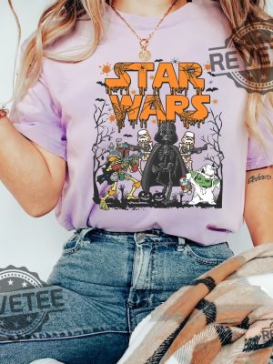 Retro Star Wars Halloween Shirt Vintage Halloween Shirt Disney Halloween Shirt Darth Vader T Shirt R2d2 Shirt Starwars Shirt Star Wars Shirts For Men Star Wars Christmas Shirt revetee.com 2