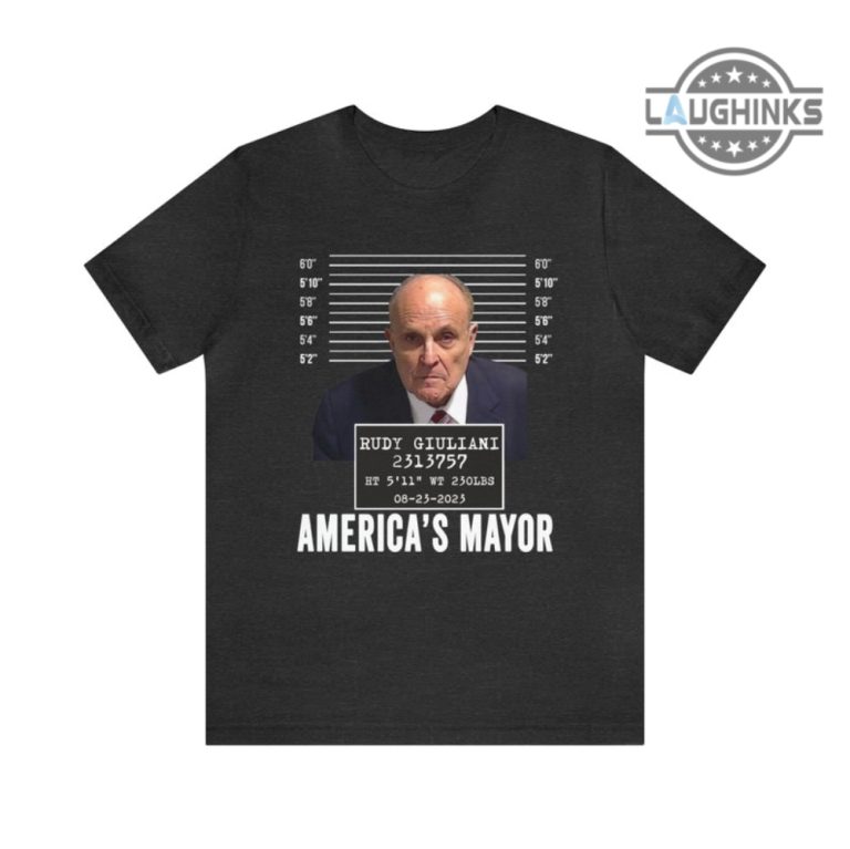 Rudy Giuliani Mugshot Shirt Rudy Giuliani Mug Shot Tshirt Rudy Mug Shot ...