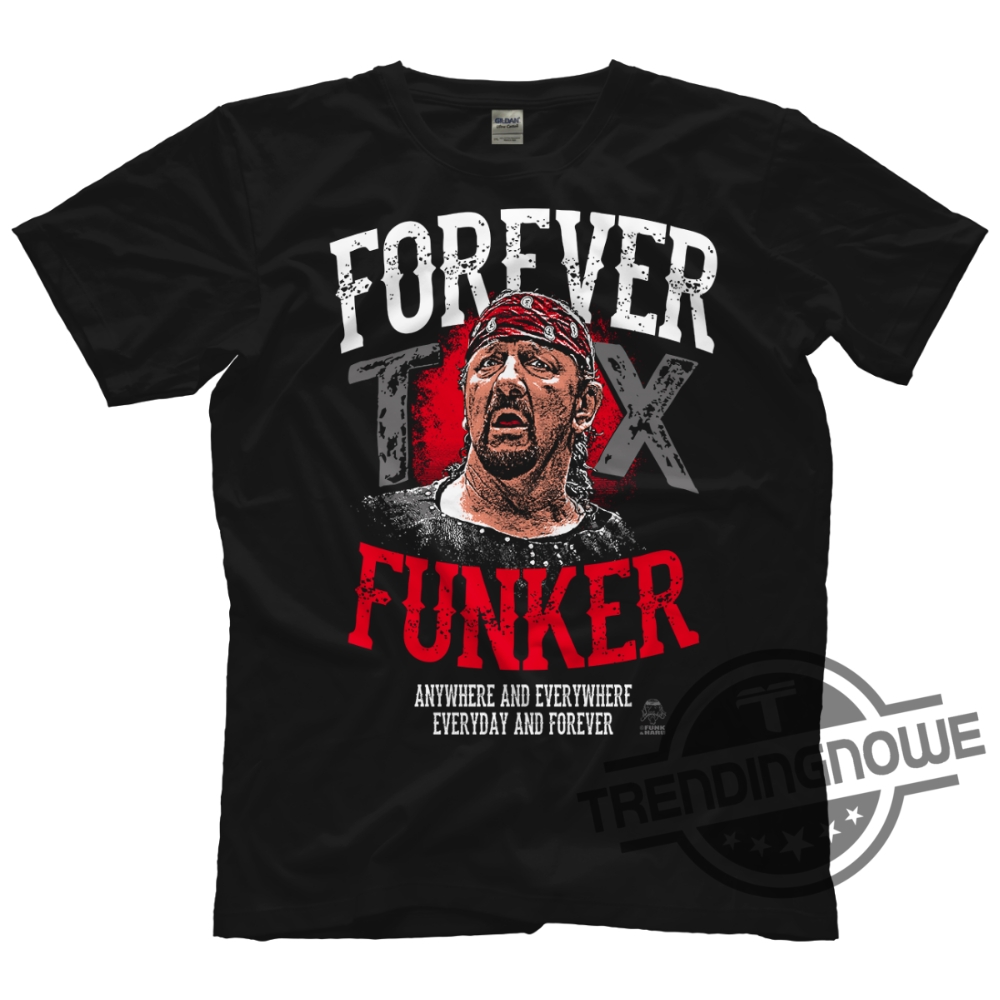 "Remembering Wrestling Legend Terry Funk with Exclusive Collection T-shirts" 2 Terry Funk Shirt Forever Funker Tshirt Terry Funk 19442023 Rip Shirt