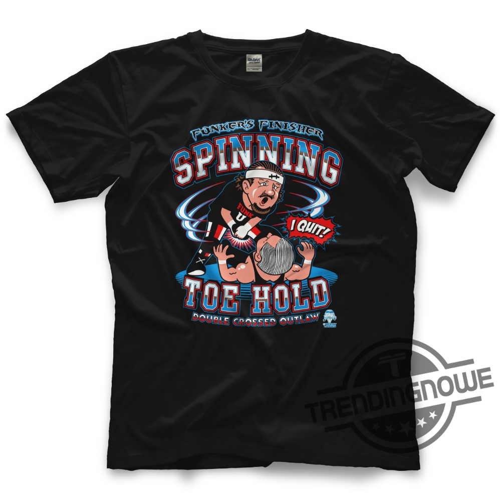 Terry Funk Shirt Spinning Toe Hold Shirt Terry Funk 19442023 Rip Shirt