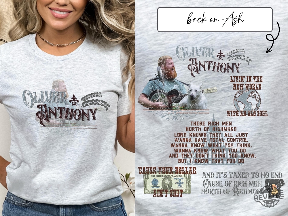 Country Music Concert Shirt Richman North Of Richmond Lyrics Rich Man North Of Richmond Lyrics And Chords Oliver Anthony Official Merchandise Rich Men Earning North Of A Million