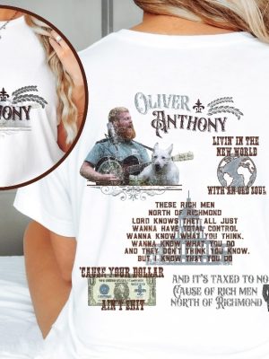 Country Music Concert Shirt Richman North Of Richmond Lyrics Rich Man North Of Richmond Lyrics And Chords Oliver Anthony Official Merchandise Rich Men Earning North Of A Million revetee.com 2