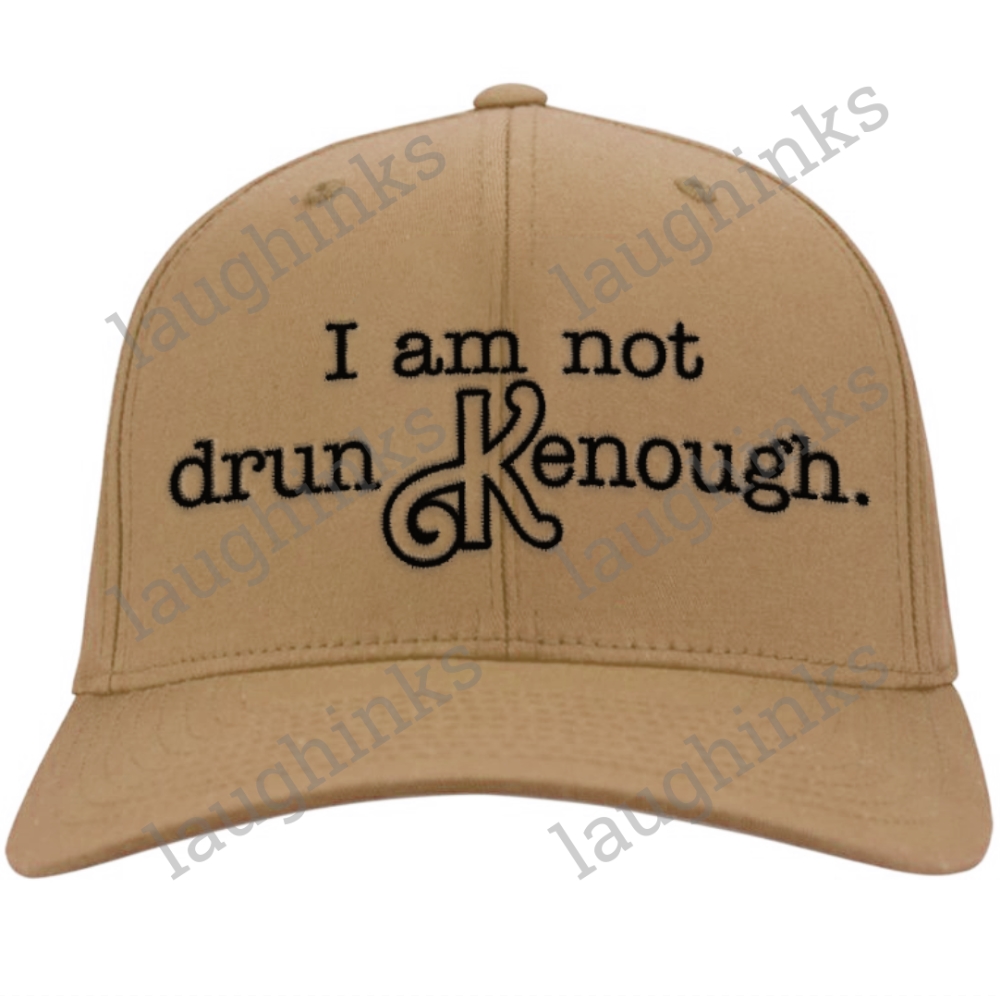 im not drunk enough hat im not drunk kenough embroidered baseball cap i am kenough hat funny ken barbie classic baseball hats laughinks.com 1