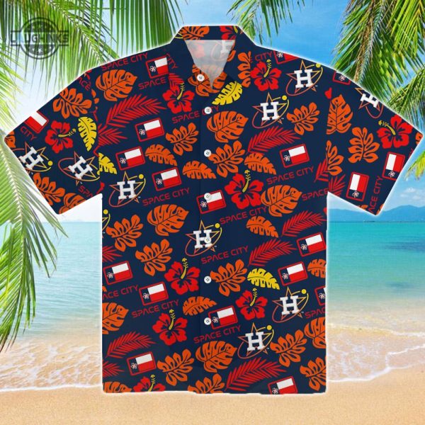 astros hawaiian shirt 2023 and shorts houston astros hawaiian shirt mens houston astros shirt astros button up shirt laughinks.com 2