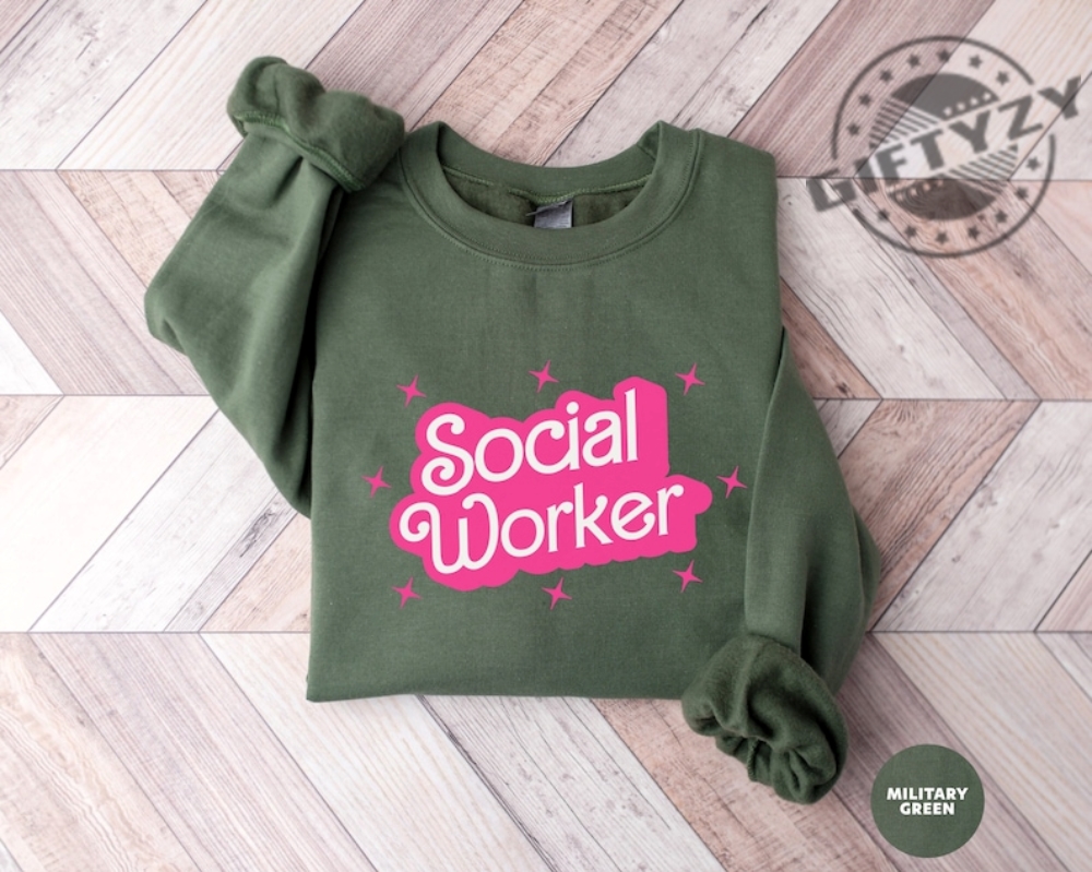 Social Worker Shirt Girl B Doll School Social Worker Tshirt Cute Barbie Hoodie Social Work Sweatshirt Gift For Social Worker