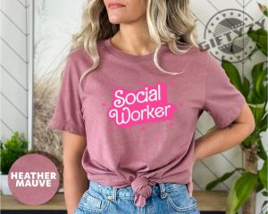 Social Worker Shirt Girl B Doll School Social Worker Tshirt Cute Barbie Hoodie Social Work Sweatshirt Gift For Social Worker giftyzy.com 2