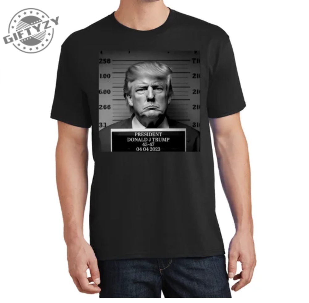 Donald Trump Mug Shot T Shirt Free Trump 2024 Sweatshirt Support Trump Hoodie Donald Trump Mug Shot Shirt giftyzy.com 1