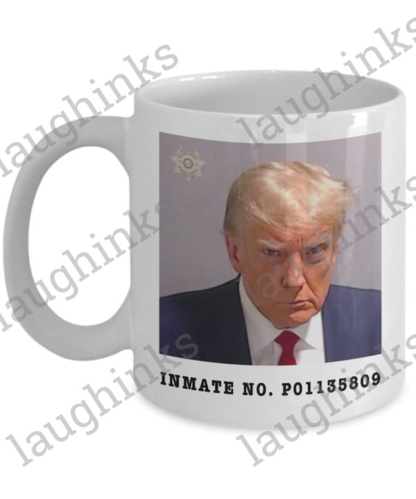 trump mugshot coffee mug donald trump mug shot accent mug trump inmate number p01135809 coffee cup 11oz 15oz fulton county jail cups trump mugshot mugs laughinks.com 6