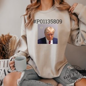 Trump Mugshot Shirt Donald Trump Mugshot Tshirt Sweater Hoodie Arrested Fulton Donald Trump Mugshot Sweater Mjga giftyzy.com 3