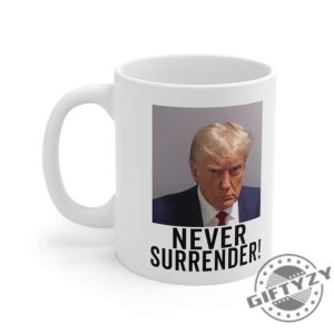 Trump Never Surrender Georgia Trump Mugshot Picture Mug Ceramic Mug 11Oz Funny Gift Trump Booking Photo Georgia Pro Trump Mugshot Mug giftyzy.com 3