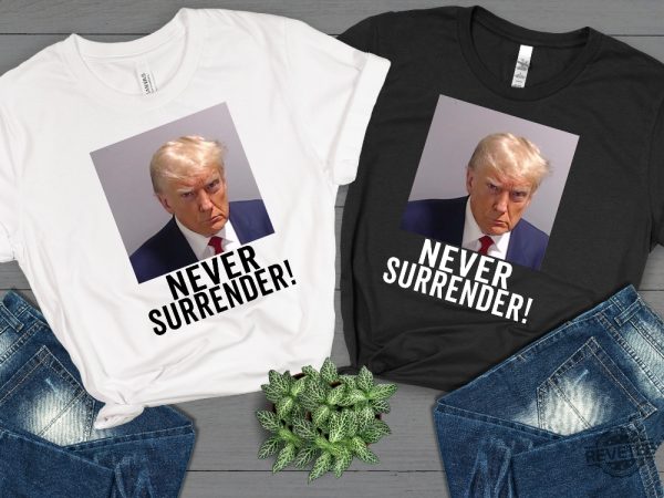 Trump Mug Shot Hoodie Trump Mug Shot Stuff Donld Trump Mug Shot Cup Trump Mug Shot Merchandise For Sale Never Surrender Meme Trump Mug Shot Coffee Mug New revetee.com 8