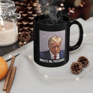 Trump Mugshot Black Coffee Mug Trump For Prison Anti Trump Hoodie Shirt Tee Trump Mug Shot giftyzy.com 4