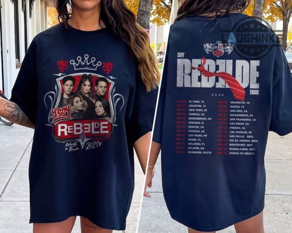 rbd shirts double sided rbd tour shirt rbd logo sweatshirt hoodie rebelde tshirt soy rebelde tour 2023 hoodie rbd concert shirt laughinks.com 1 1