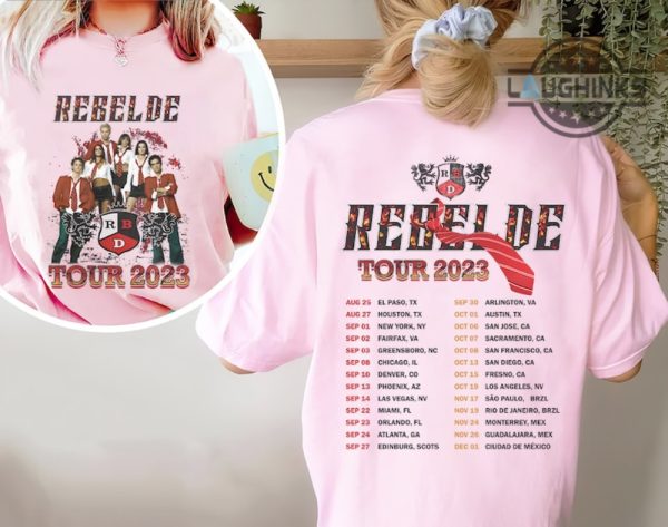 rebelde shirt vintage double sided rbd tour 2023 tshirt rbd t shirt rbd soy rebelde tour 2023 sweatshirt rebelde concert outfit ideas laughinks.com 3