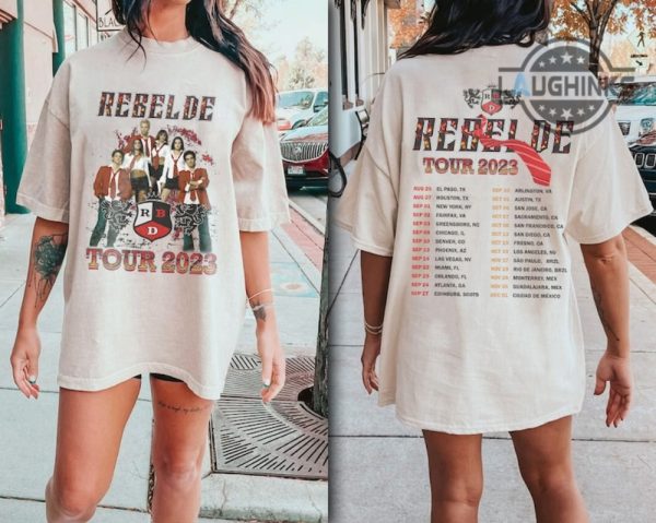 rebelde shirt vintage double sided rbd tour 2023 tshirt rbd t shirt rbd soy rebelde tour 2023 sweatshirt rebelde concert outfit ideas laughinks.com 4