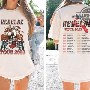 rebelde shirt vintage double sided rbd tour 2023 tshirt rbd t shirt rbd soy rebelde tour 2023 sweatshirt rebelde concert outfit ideas laughinks.com 5