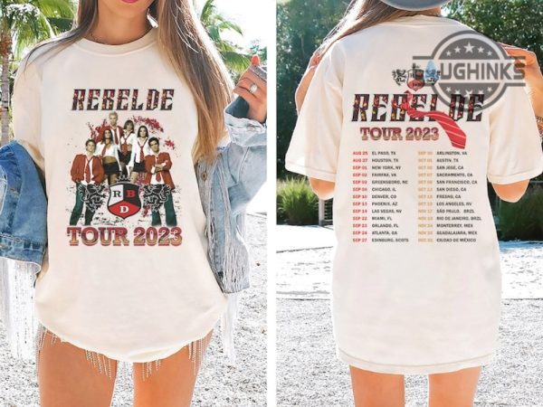 rebelde shirt vintage double sided rbd tour 2023 tshirt rbd t shirt rbd soy rebelde tour 2023 sweatshirt rebelde concert outfit ideas laughinks.com 5