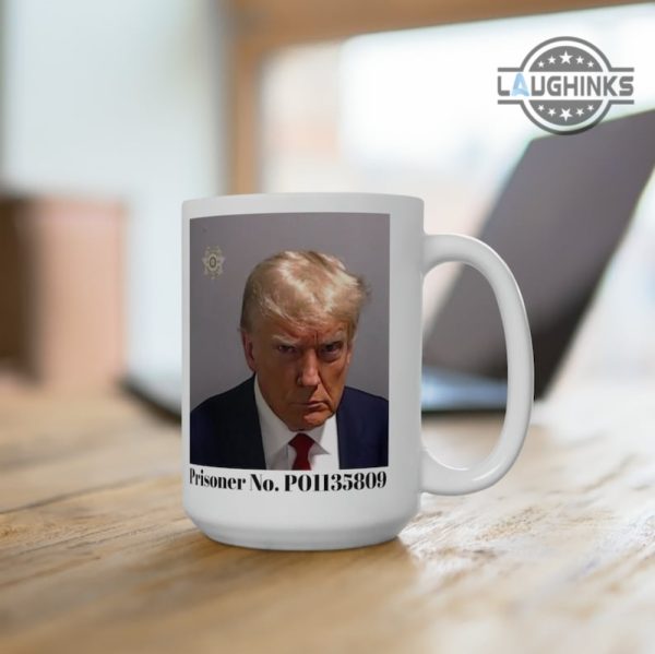 trump mugshot mug prisoner no p01135809 11oz 15oz trump mug shot coffee mugs trump mugs donald trump mugshot coffee mug trump coffee cups travel mug laughinks.com 1