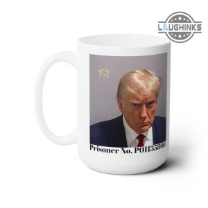 trump mugshot mug prisoner no p01135809 11oz 15oz trump mug shot coffee mugs trump mugs donald trump mugshot coffee mug trump coffee cups travel mug laughinks.com 2