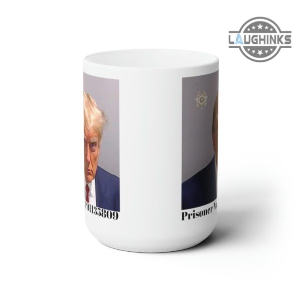 trump mugshot mug prisoner no p01135809 11oz 15oz trump mug shot coffee mugs trump mugs donald trump mugshot coffee mug trump coffee cups travel mug laughinks.com 4