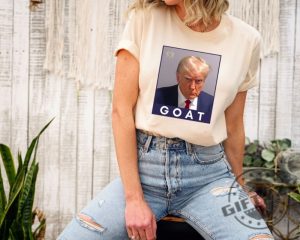 Trump Greatest Of All Time Mugshot Shirt Trump Goat Tshirt Hoodie Sweatshirt Mug Donald Trump Mug Shot Shirt giftyzy.com 3