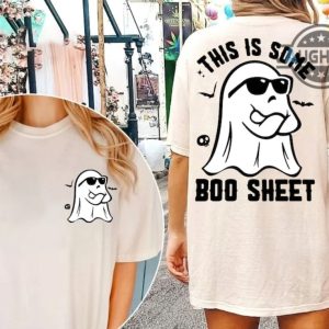 this is some boo sheet sweatshirt double sided boo sheet joke hoodie t shirt this is some boo sheet shirt funny halloween shirts halloween costumes laughinks.com 2