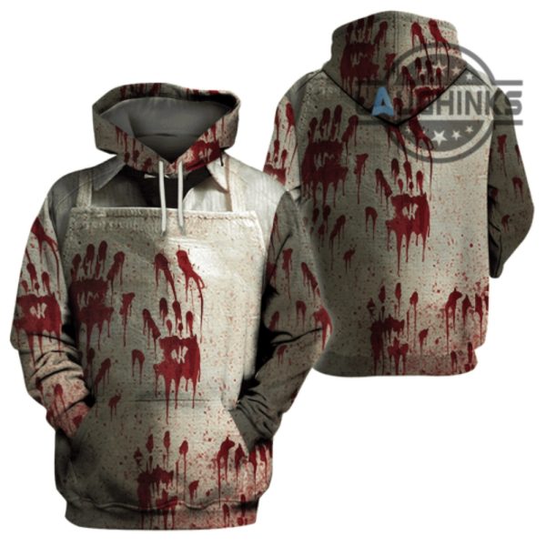 leatherface costume all over printed hoodie t shirt sweatshirt leatherface halloween costume leatherface chainsaw full printed tshirt texas chainsaw massacre cosplay laughinks.com 1