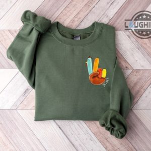 thanksgiving sweatshirt hoodie t shirt thanksgiving 2023 mickey mouse peace sign pullover sweatshirt for adults kids mickey thanksgiving shirt laughinks.com 4