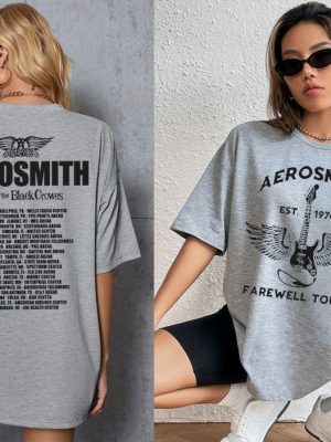 Aerosmith Farewell Tour 2023 Shirt Rock Band Concert Tour Shirt Aerosmith Farewell Tour Setlist Shirt Aerosmith Setlist 2023 Peace Out Farewell Tour Shirt Aerosmith Jaded Aerosmith Tour revetee.com 2