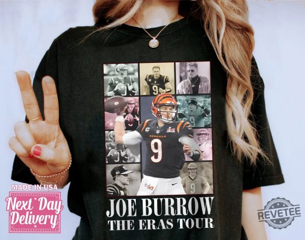 Joe Burrow The Eras Tour Shirt Vintage Joe Burrow Tshirt America Football Sweatshirt Joe Burrow Hoodie Football Fan Gifts Joe Burrow Playing Week 1 New revetee.com 1