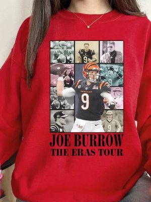 Joe Burrow The Eras Tour Shirt Vintage Joe Burrow Tshirt America Football Sweatshirt Joe Burrow Hoodie Football Fan Gifts Joe Burrow Playing Week 1 New revetee.com 4