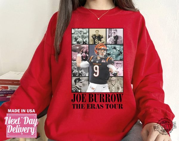 Joe Burrow The Eras Tour Shirt Vintage Joe Burrow Tshirt America Football Sweatshirt Joe Burrow Hoodie Football Fan Gifts Joe Burrow Playing Week 1 New revetee.com 4