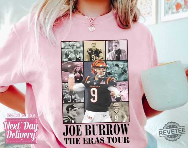 Joe Burrow The Eras Tour Shirt Vintage Joe Burrow Tshirt America Football Sweatshirt Joe Burrow Hoodie Football Fan Gifts Joe Burrow Playing Week 1 New revetee.com 5