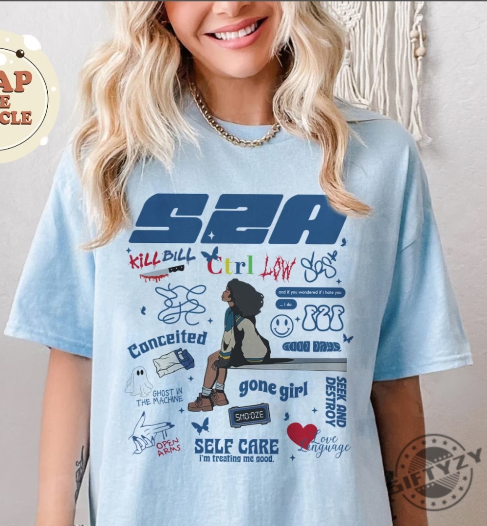 Sza Sos Tour Shirt Kill Bill Tshirt Tracklist Hoodie Ctrl Vintage Sza Sweatshirt Sza Good Days Graphic Tee