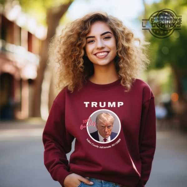 trump campaign tshirt donald trump 2024 sweatshirt trump mug shot shirt trump mugshot tshirt trump inmate number p01135809 fulton county jail mugshots today hoodie laughinks.com 3 1