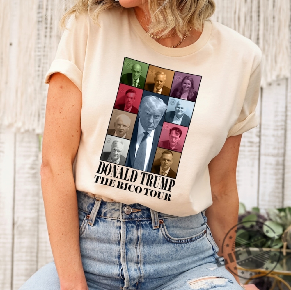 Donald Trump Mugshot Rico Tour Shirt Fulton County Georgia Mugshot Tshirt Hoodie Sweatshirt Trump Never Surrender Shirt