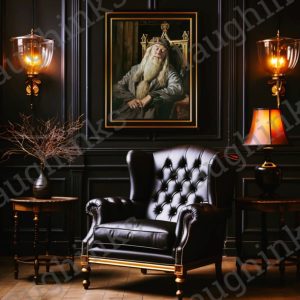 harry potter wall art canvas printed vertical poster harry potter movie poster sleeping headmaster albus dumbledore poster with frame home decoration laughinks.com 4