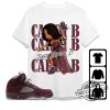 Burgundy 5s Shirt Cardi B Just Throw It Shirt To Match Sneaker trendingnowe.com 1