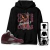 Burgundy 5s Shirt Cardi B Just Throw It Shirt To Match Sneaker trendingnowe.com 4