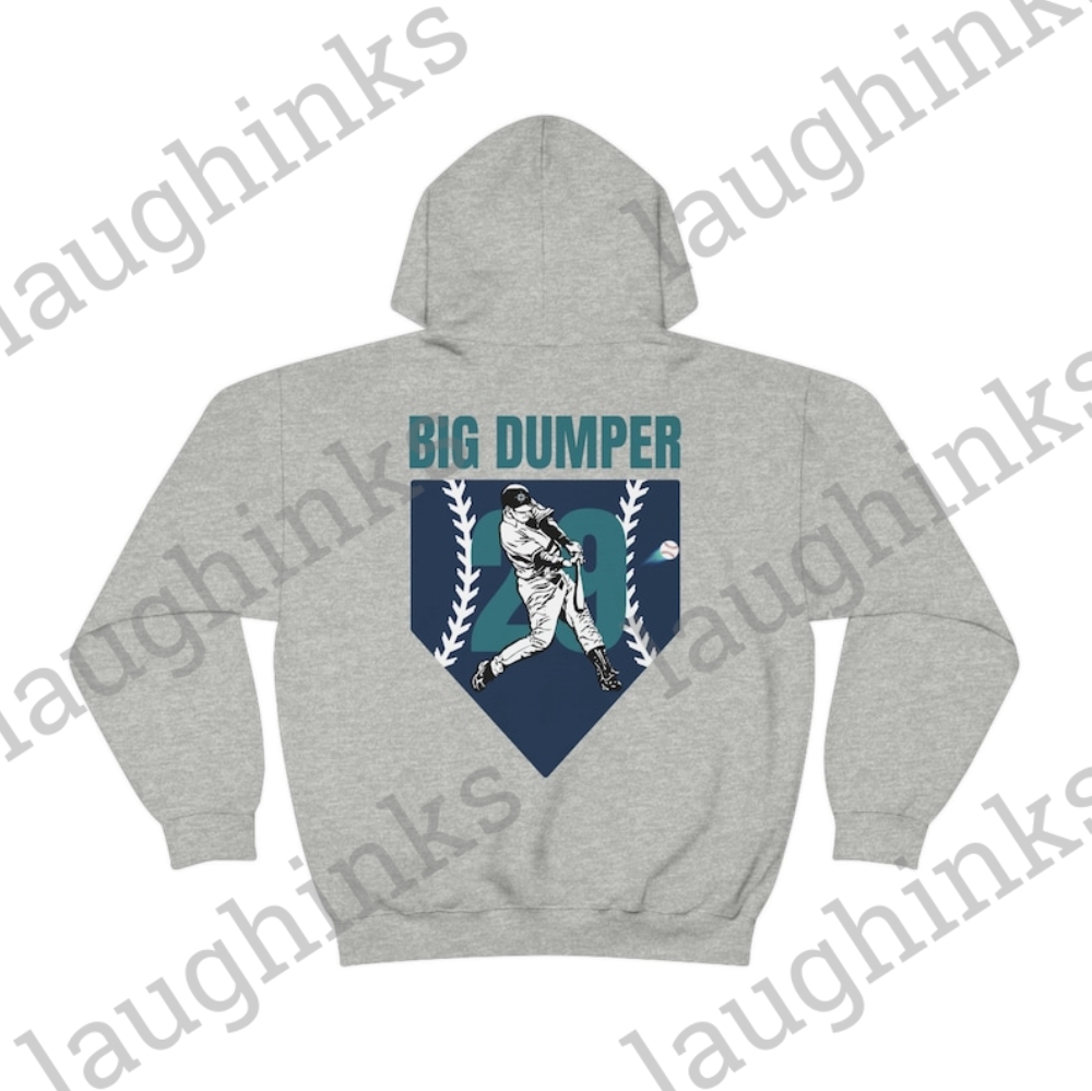 Big Dumper T Shirt Double Sided Seattle Mariners Cal Raleigh Big