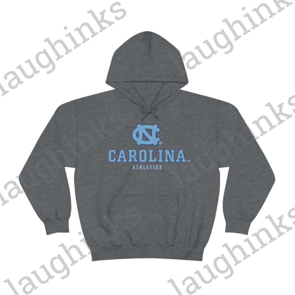 North Carolina Quarter Zip Sweatshirt in Classic Grey with UNC Logo XL